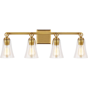 Monterro 4 - Light Vanity Burnished Brass - Visual Comfort Wall Lights