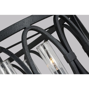 Patrice Chandelier Dark Weathered Zinc - Visual Comfort Outdoor Lighting
