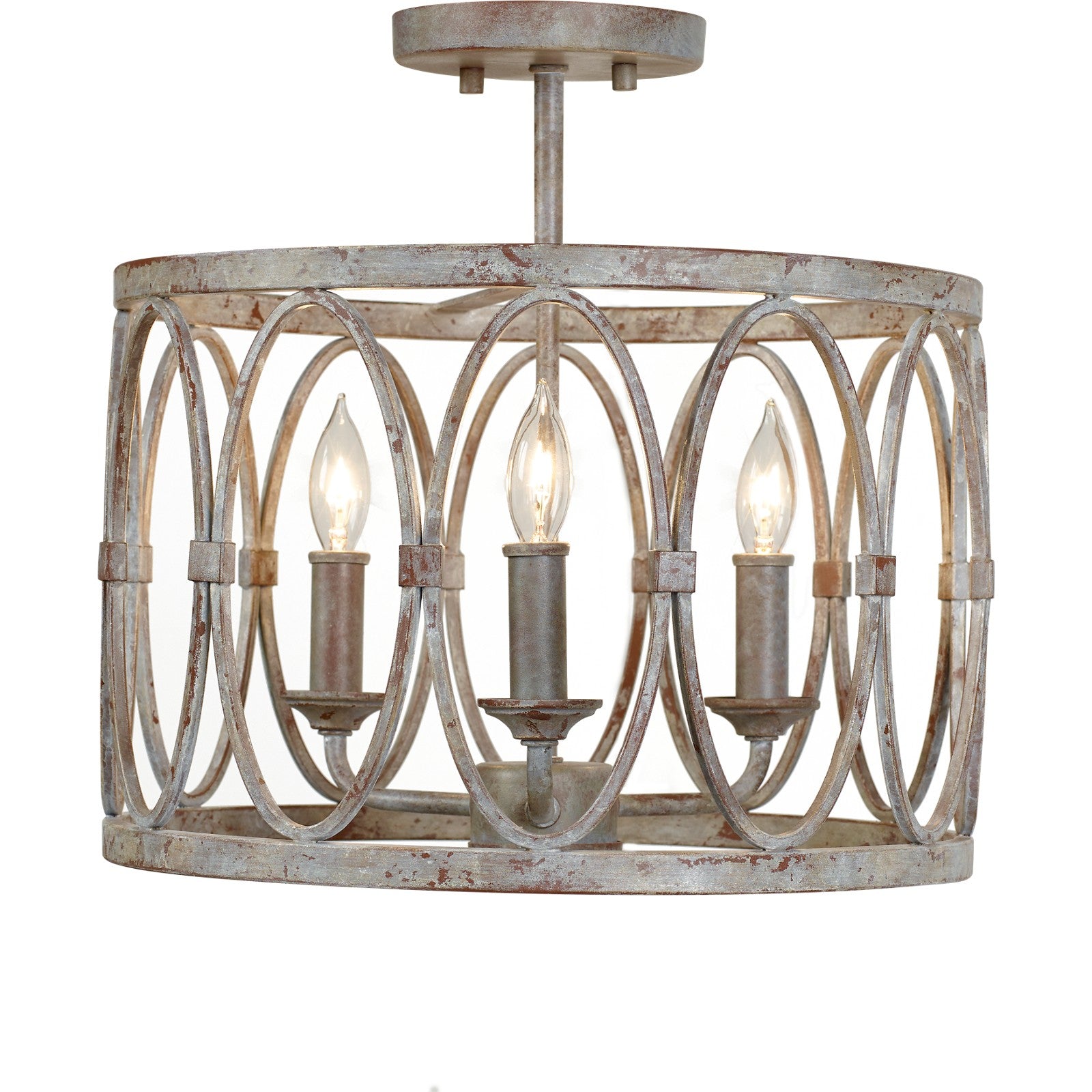 Patrice Semi-Flush Mount Deep Abyss - Visual Comfort Ceiling Lights