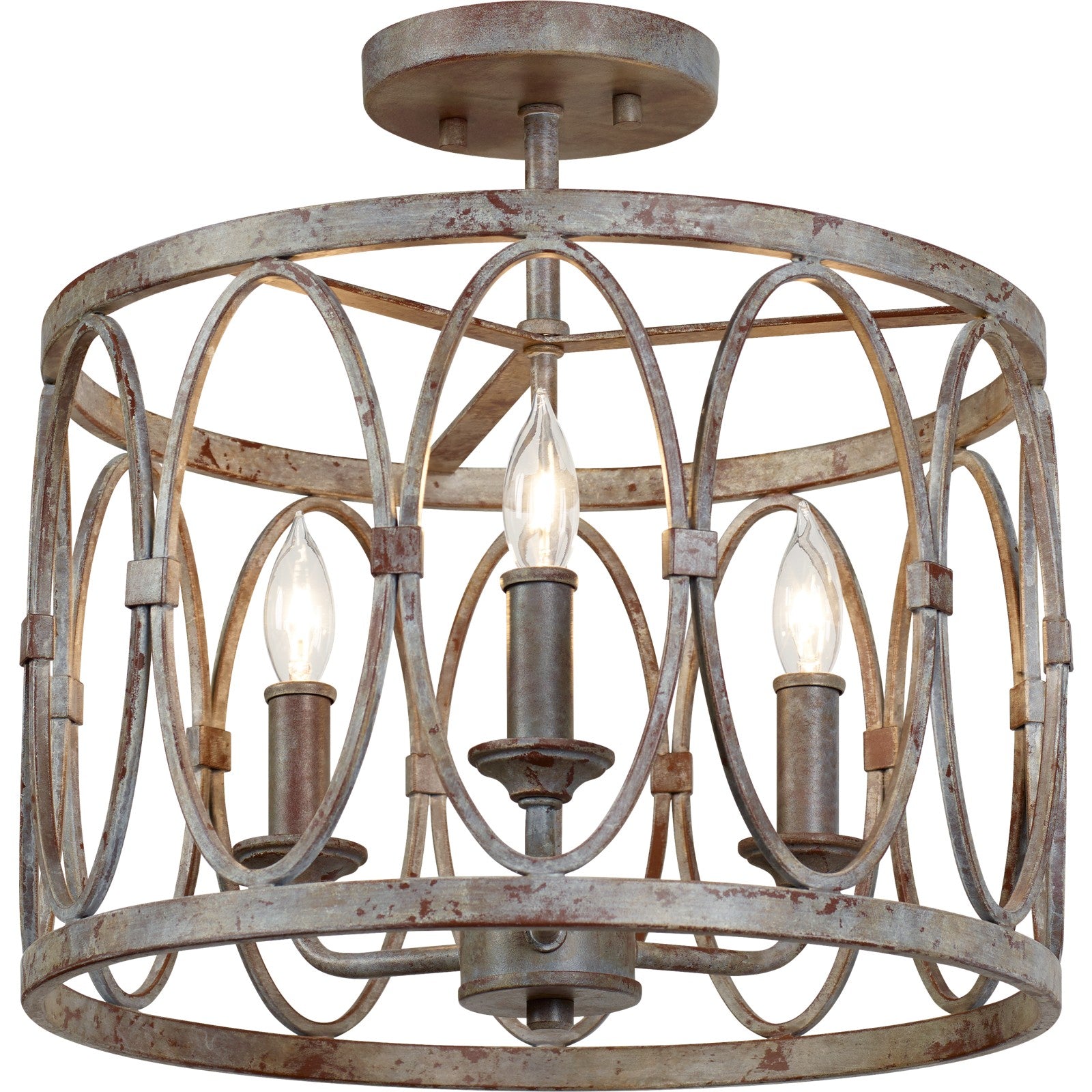 Patrice Semi-Flush Mount Deep Abyss - Visual Comfort Ceiling Lights