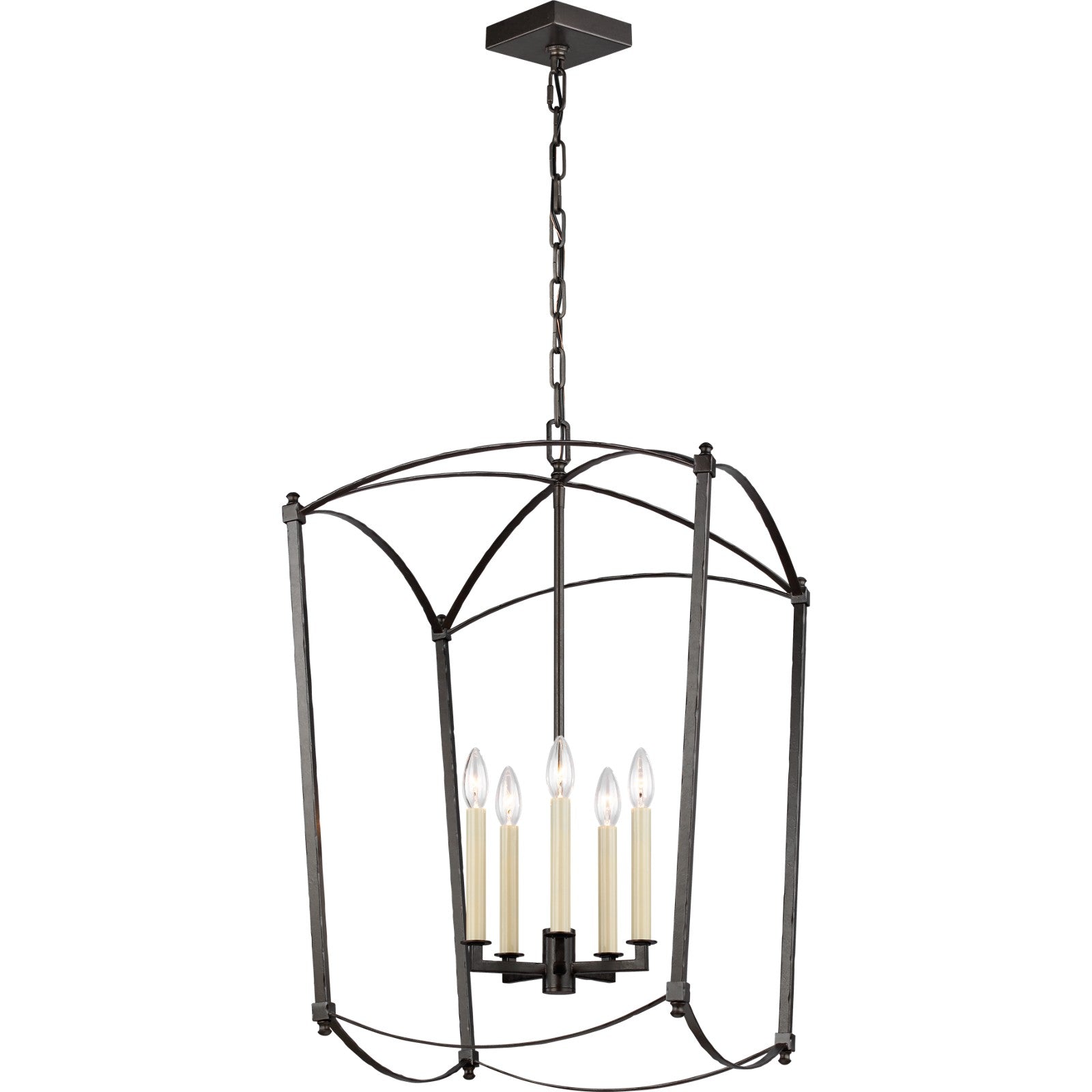 Thayer Large Lantern Antique Gild - Visual Comfort Ceiling Lights
