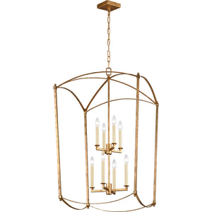 Thayer Extra Large Lantern Antique Gild - Visual Comfort Ceiling Lights
