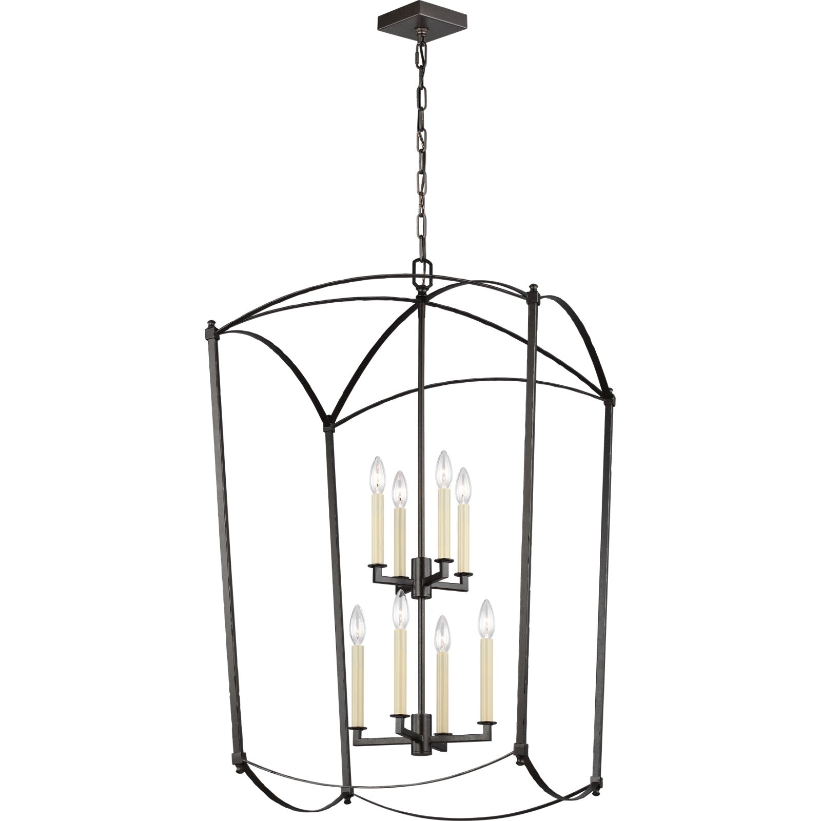 Thayer Extra Large Lantern Antique Gild - Visual Comfort Ceiling Lights