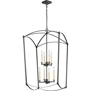 Thayer Extra Large Lantern Antique Gild - Visual Comfort Ceiling Lights