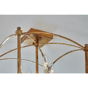 Thayer Semi-Flush Mount in Antique Gild - Visual Comfort Ceiling Lights