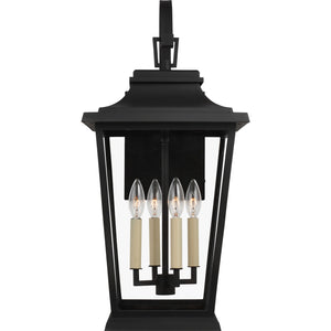 Warren Large Lantern Textured Black - Visual Comfort Outdoor Lighting