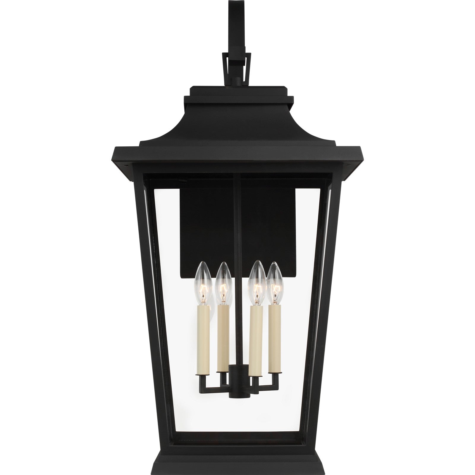 Warren Extra Large Lantern Textured Black - Visual Comfort Outdoor Lighting