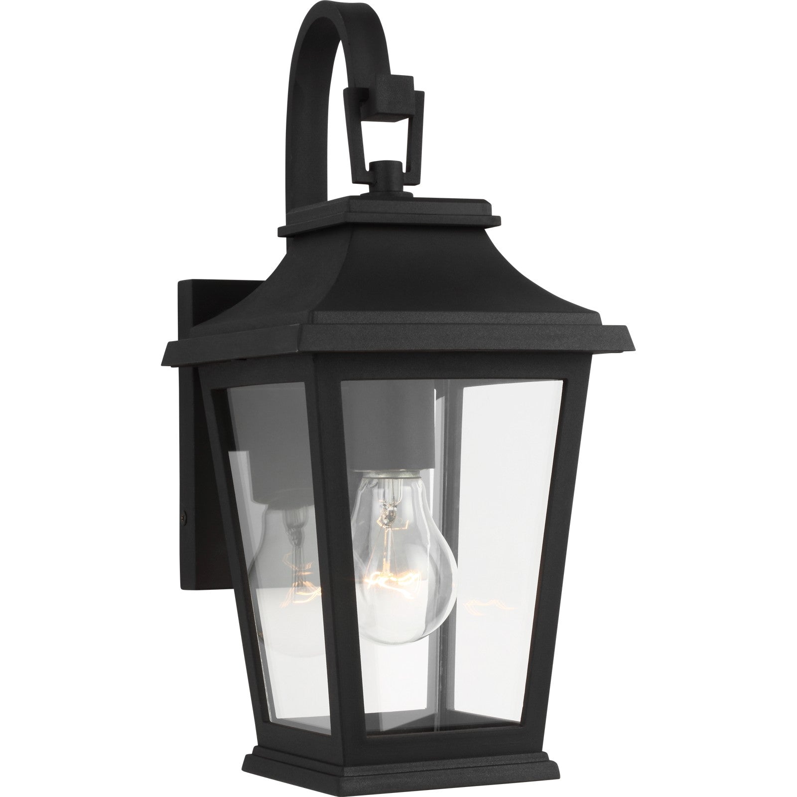 Warren Mini Lantern Textured Black - Visual Comfort Outdoor Lighting