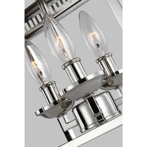 Woodruff Flush Mount Polished Nickel - Visual Comfort Ceiling Lights