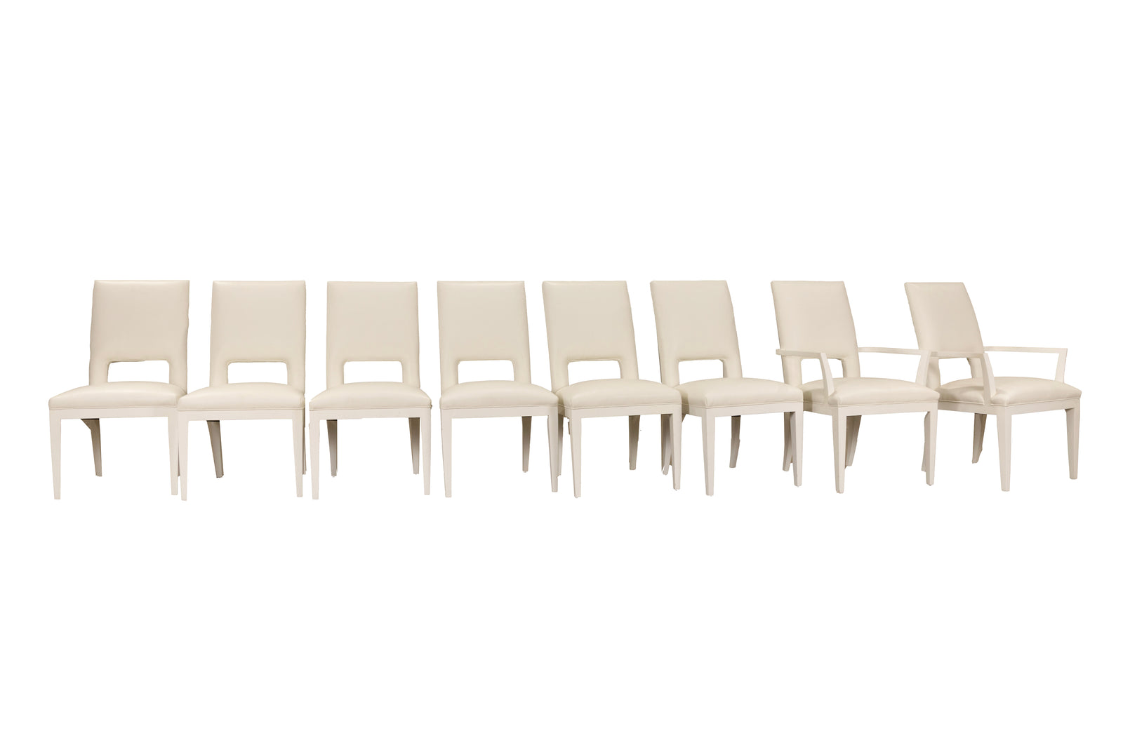 Set 8 Century Chairs 6 Sides 2 Arms