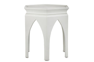 Hexagonal Cathedral Side Drinks Table