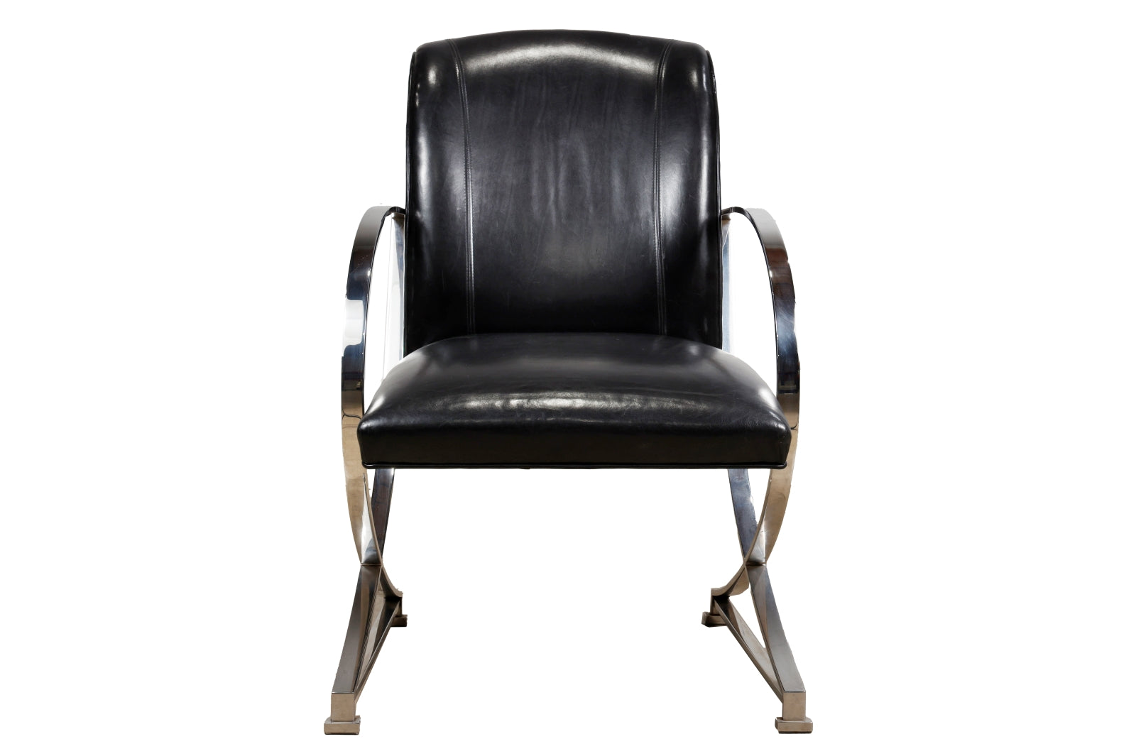 Century Furniture Leather Lounge Chair - Set of 2