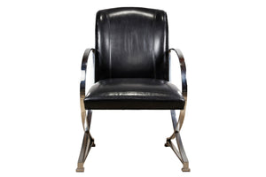 Century Furniture Leather Lounge Chair - Set of 2