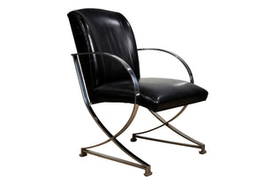 Century Furniture Leather Lounge Chair - Set of 2