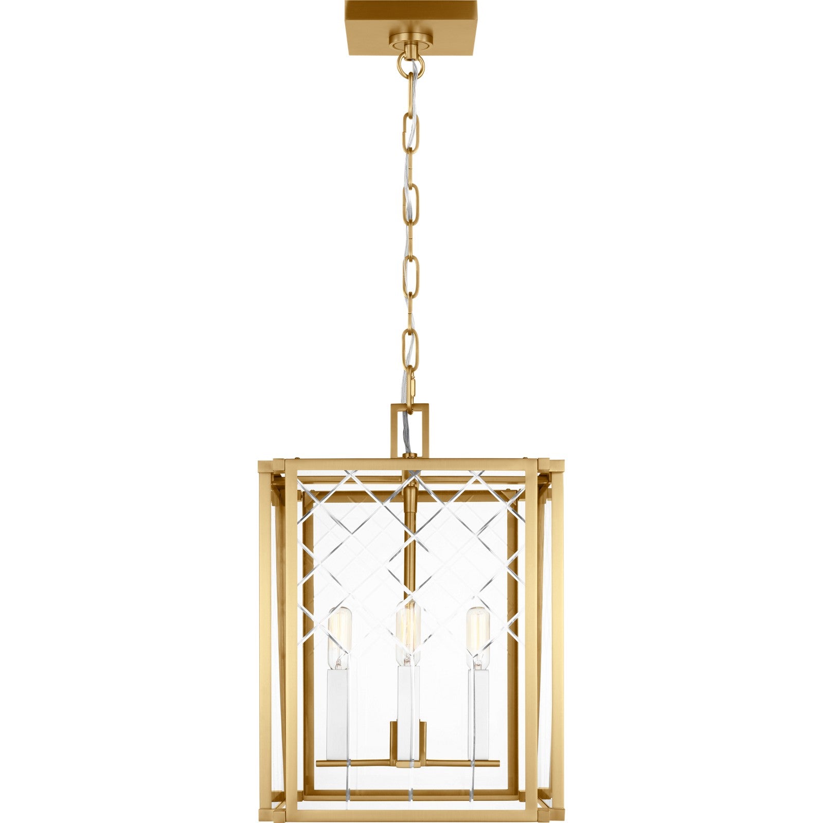 Erro Small Lantern Polished Nickel - Visual Comfort Ceiling Lights