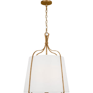Leander Medium Hanging Shade Antique Gild - Visual Comfort Ceiling Lights