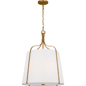 Leander Medium Hanging Shade Antique Gild - Visual Comfort Ceiling Lights