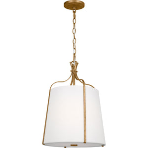 Leander Small Hanging Shade Antique Gild - Visual Comfort Ceiling Lights