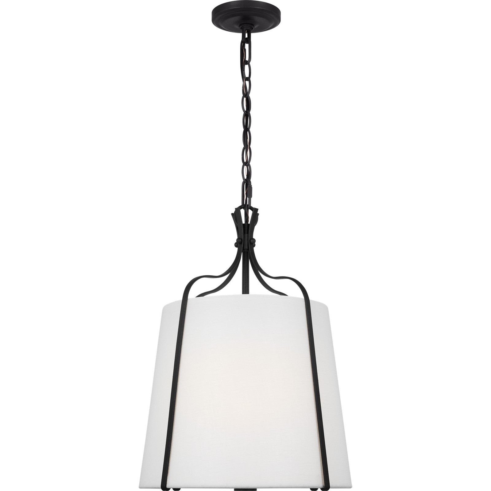 Leander Small Hanging Shade Antique Gild - Visual Comfort Ceiling Lights