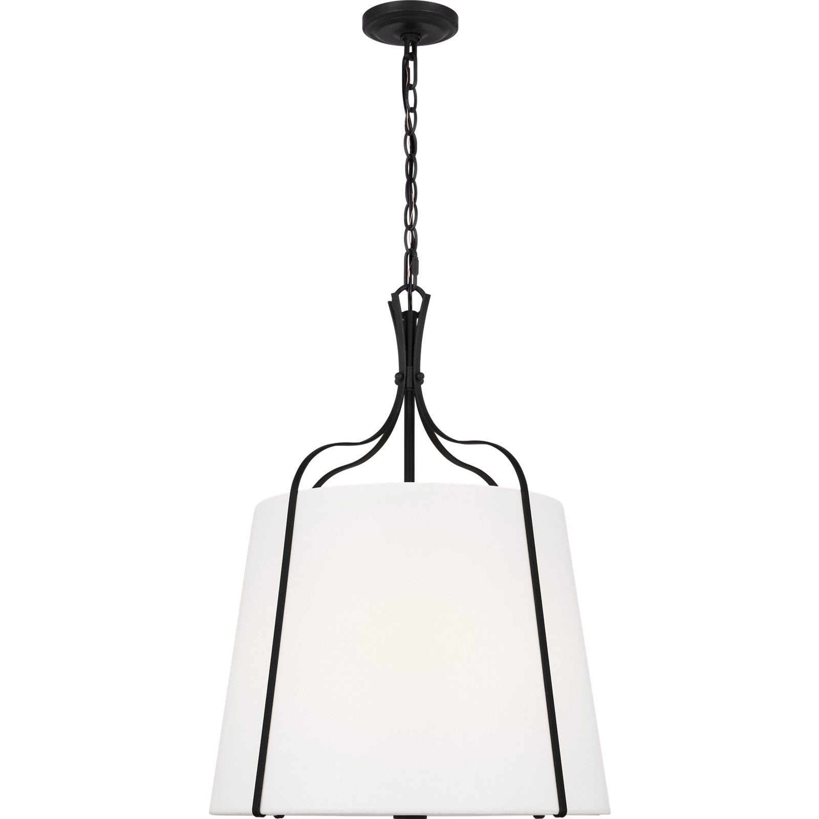 Leander Medium Hanging Shade Antique Gild - Visual Comfort Ceiling Lights