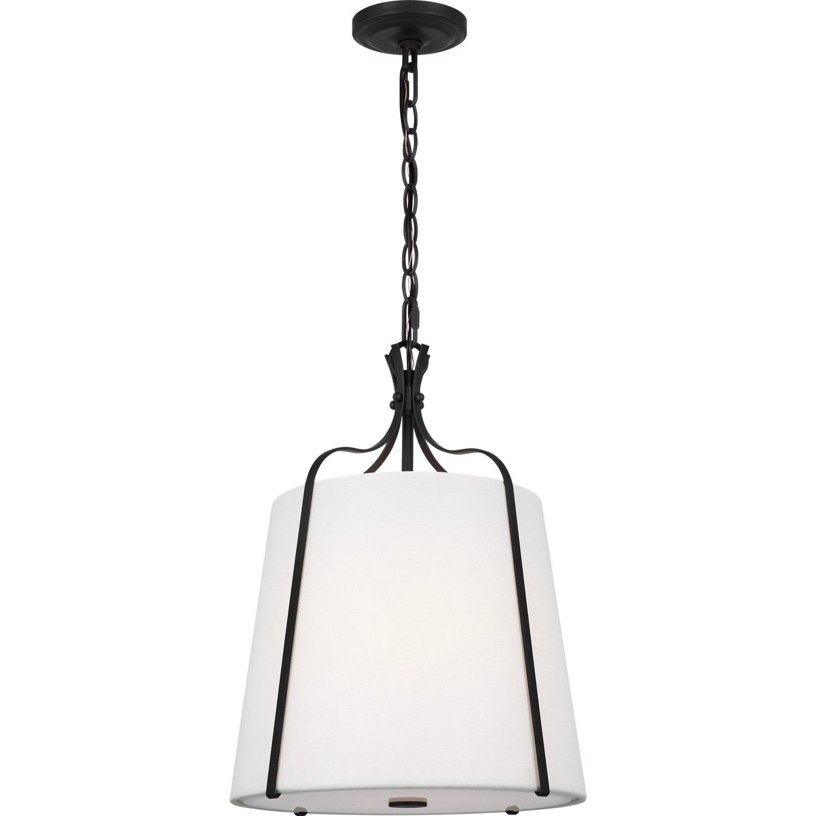 Leander Small Hanging Shade Antique Gild - Visual Comfort Ceiling Lights