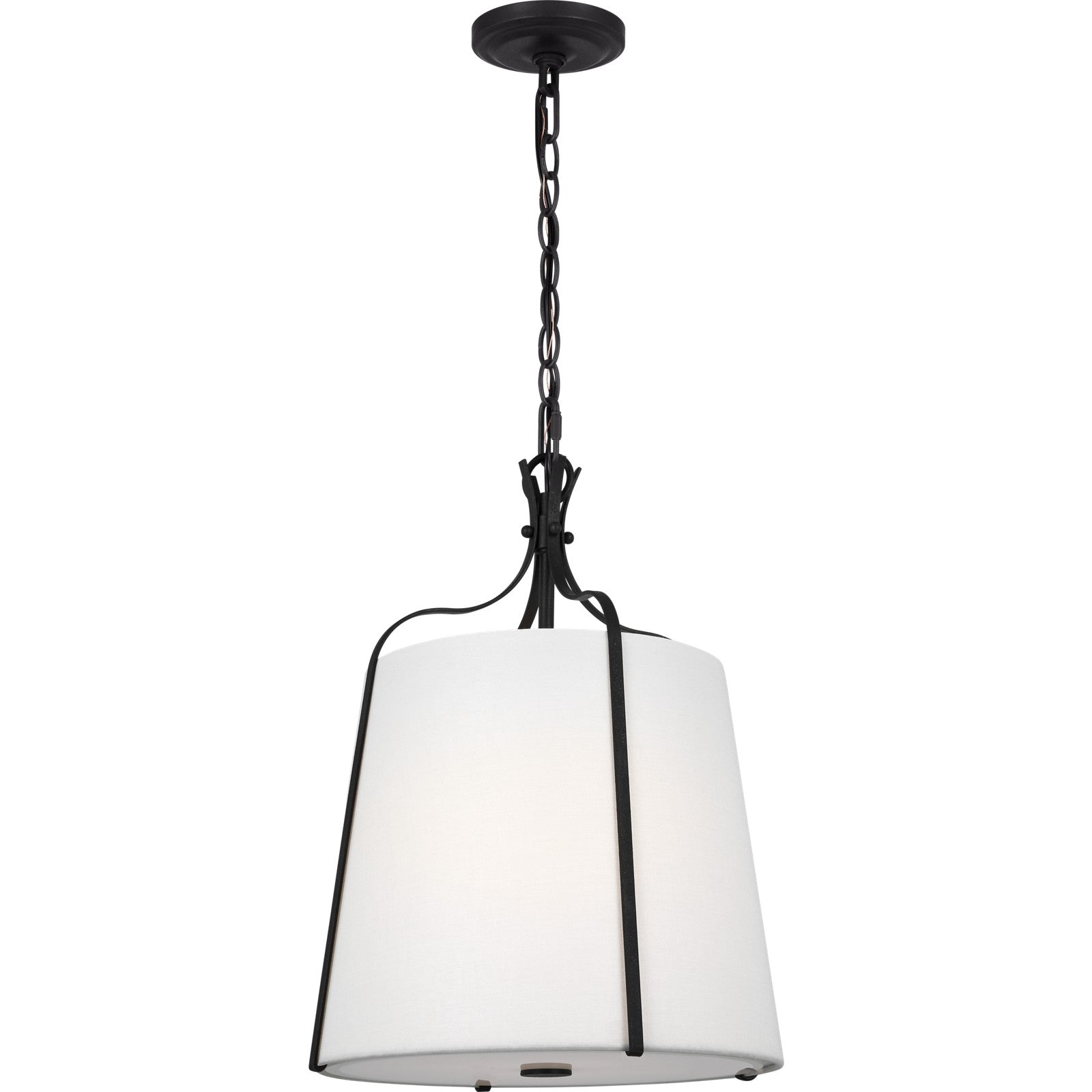 Leander Small Hanging Shade Antique Gild - Visual Comfort Ceiling Lights