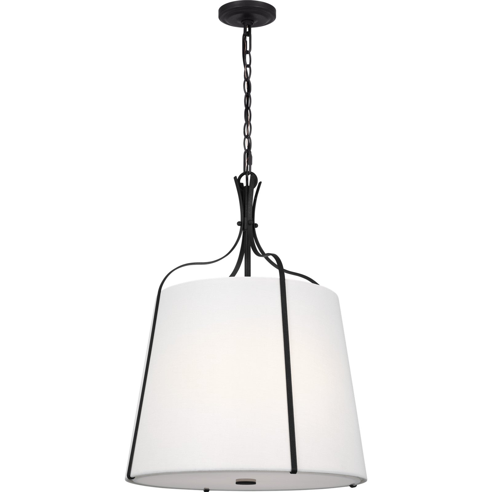 Leander Medium Hanging Shade Antique Gild - Visual Comfort Ceiling Lights