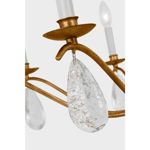Shannon Large Chandelier Antique Gild - Visual Comfort Ceiling Lights