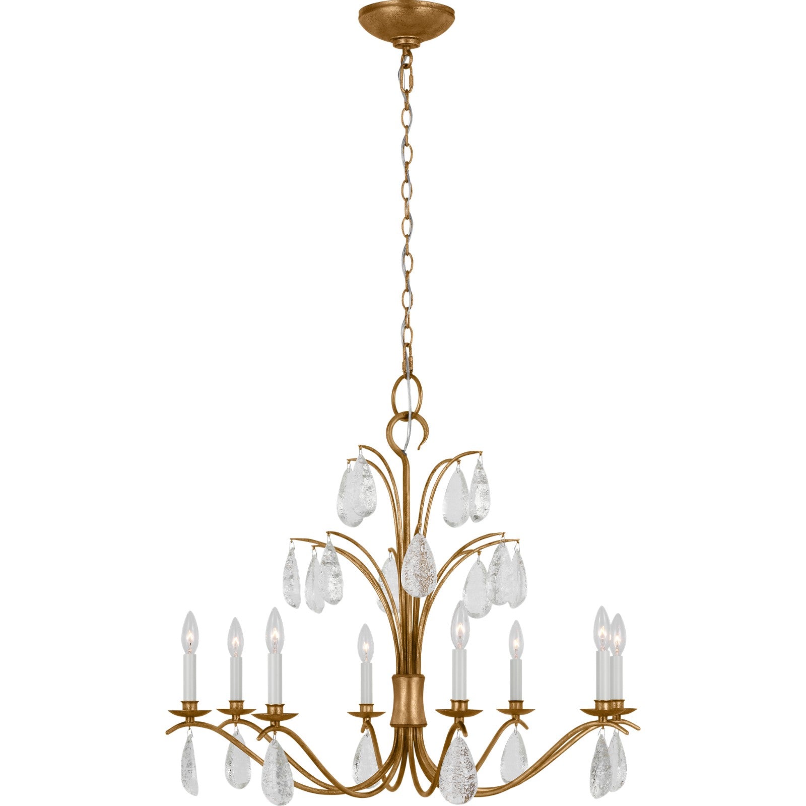 Shannon Large Chandelier Antique Gild - Visual Comfort Ceiling Lights