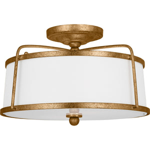 Stonington Medium Semi-Flush Mount Antique Gild - Visual Comfort Ceiling Lights