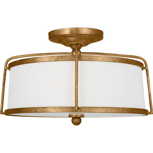 Stonington Medium Semi-Flush Mount Antique Gild - Visual Comfort Ceiling Lights