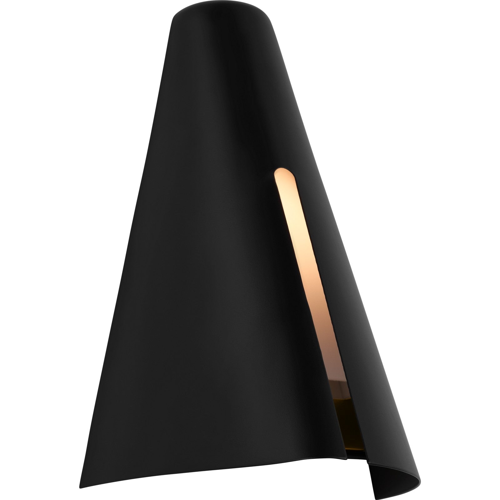 Cambre Small Sconce Midnight Black and Burnished Brass Bulbs Inc - Kelly Wearstler Wall Lights