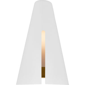 Cambre Small Sconce Midnight Black and Burnished Brass Bulbs Inc - Kelly Wearstler Wall Lights