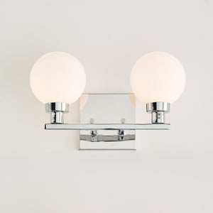 Clybourn Two Light Wall / Bath Chrome - Visual Comfort Wall Lights