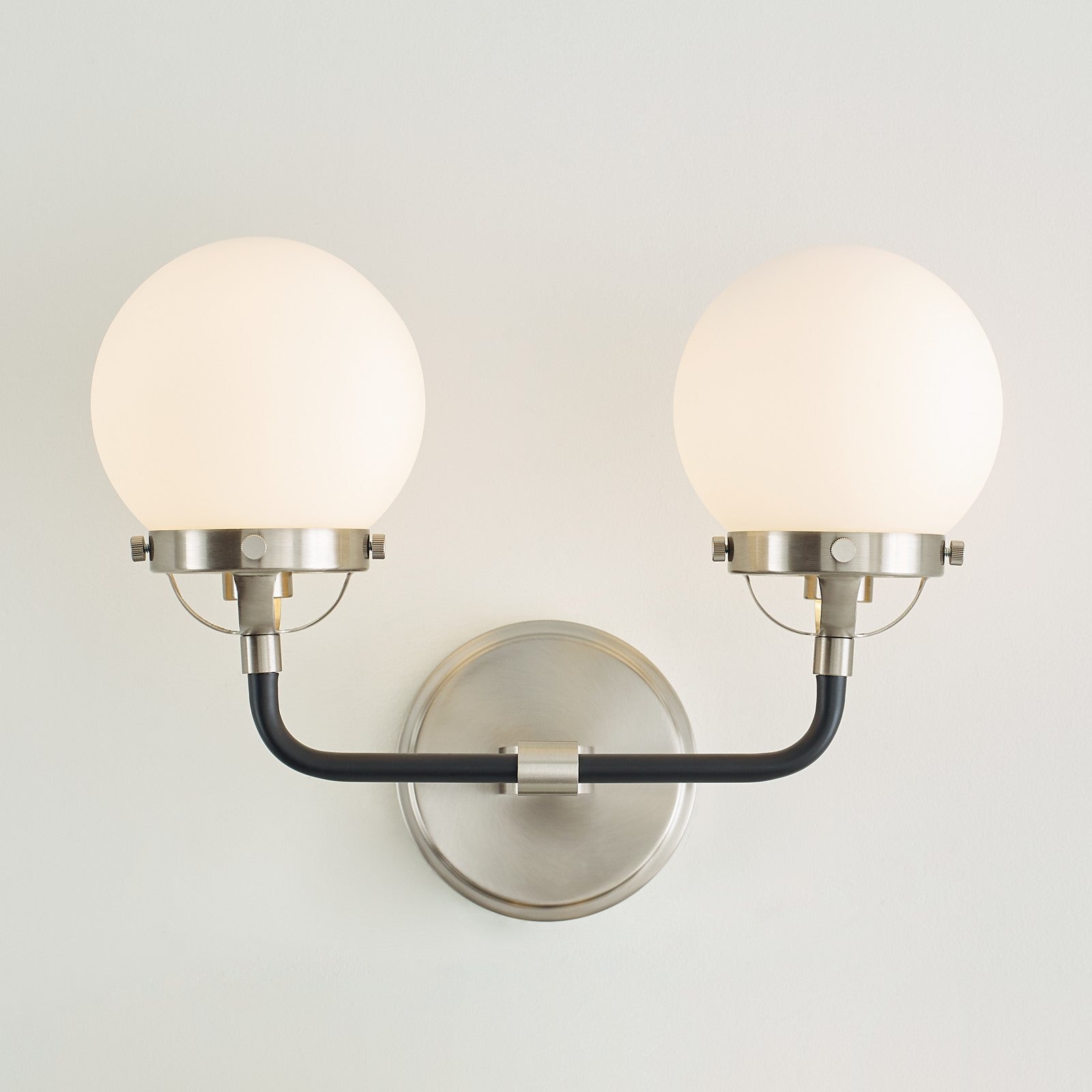 Cafe Two Light Wall / Bath Satin Brass - Visual Comfort Wall Lights