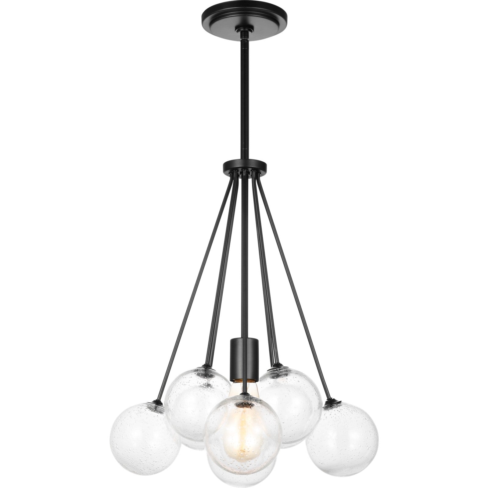 Bronzeville One Light Pendant in Brushed Nickel - Visual Comfort Ceiling Lights