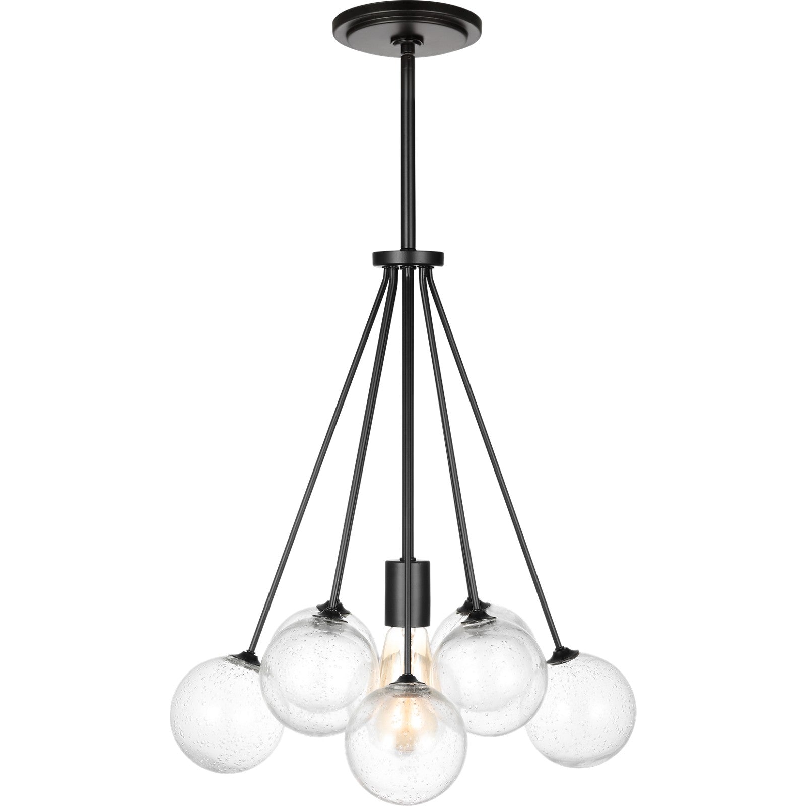 Bronzeville One Light Pendant in Brushed Nickel - Visual Comfort Ceiling Lights
