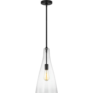 Arilda One Light Pendant in Brushed Nickel - Visual Comfort Ceiling Lights