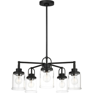 Anders Five Light Chandelier in Brushed Nickel - Visual Comfort Ceiling Lights