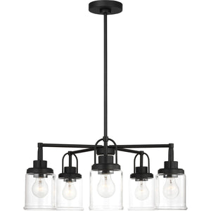 Anders Five Light Chandelier in Brushed Nickel - Visual Comfort Ceiling Lights