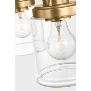 Anders Five Light Chandelier in Brushed Nickel - Visual Comfort Ceiling Lights