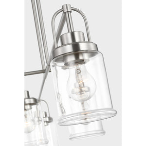 Anders Four Light Chandelier in Brushed Nickel - Visual Comfort Ceiling Lights