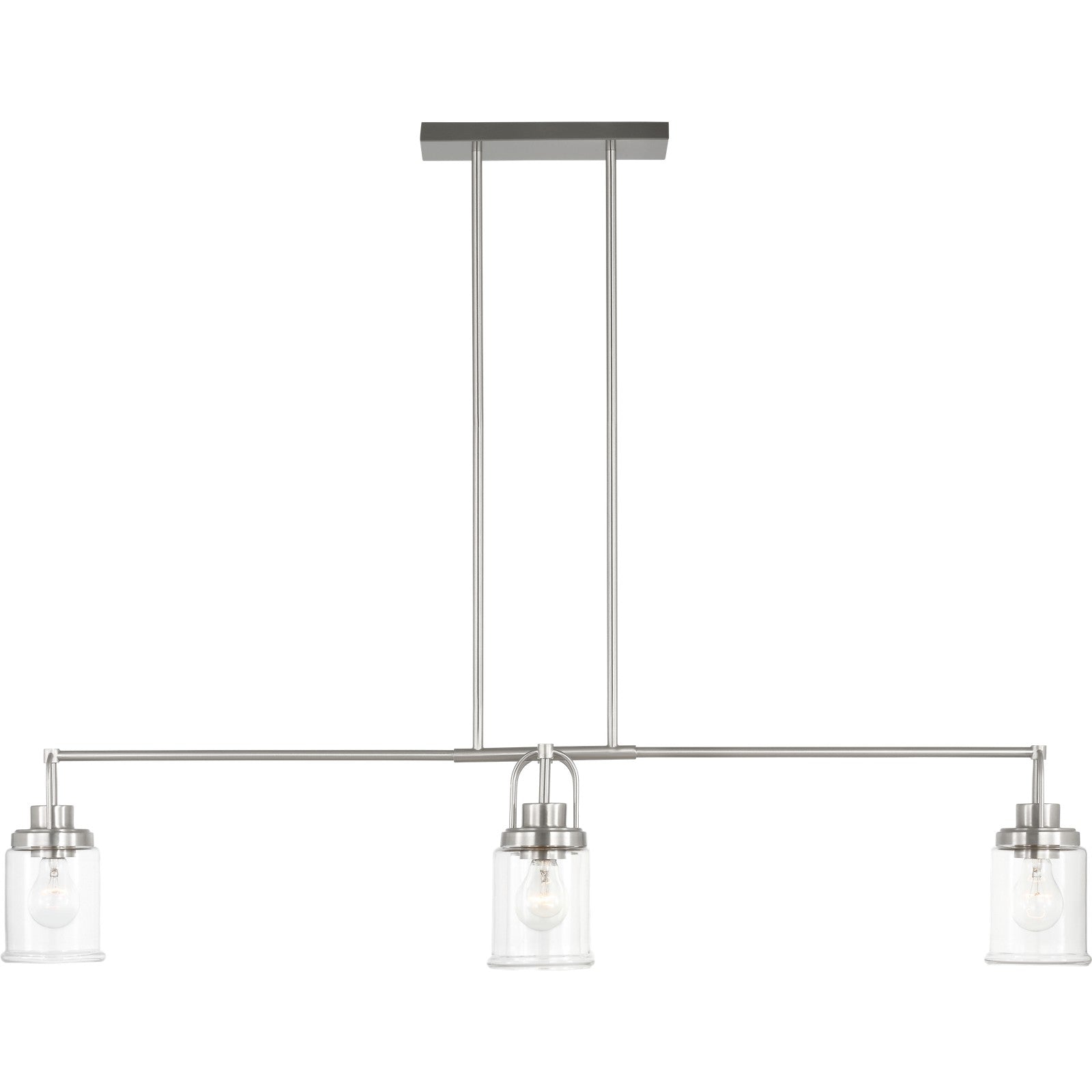 Anders Four Light Chandelier in Brushed Nickel - Visual Comfort Ceiling Lights