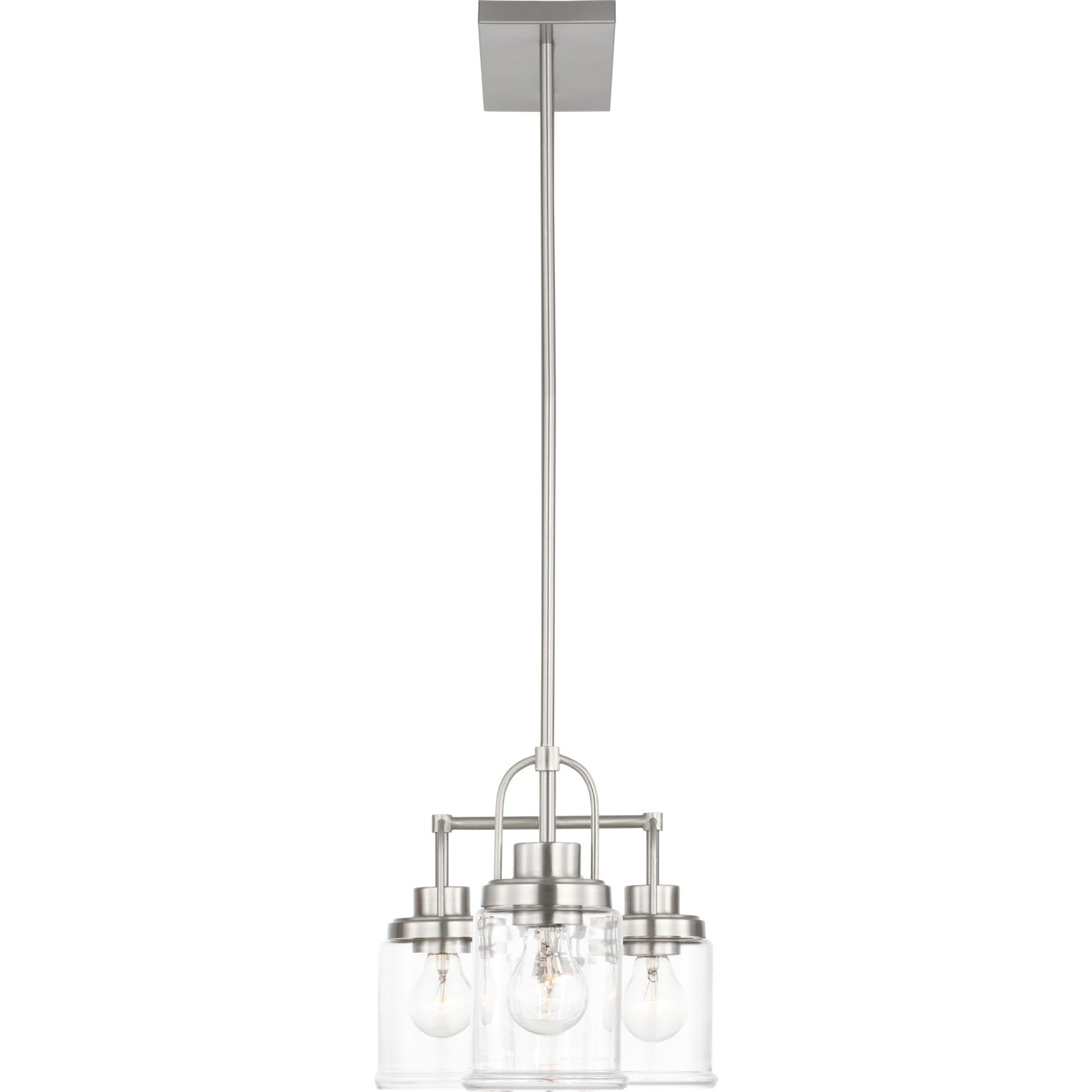 Anders Four Light Chandelier in Brushed Nickel - Visual Comfort Ceiling Lights