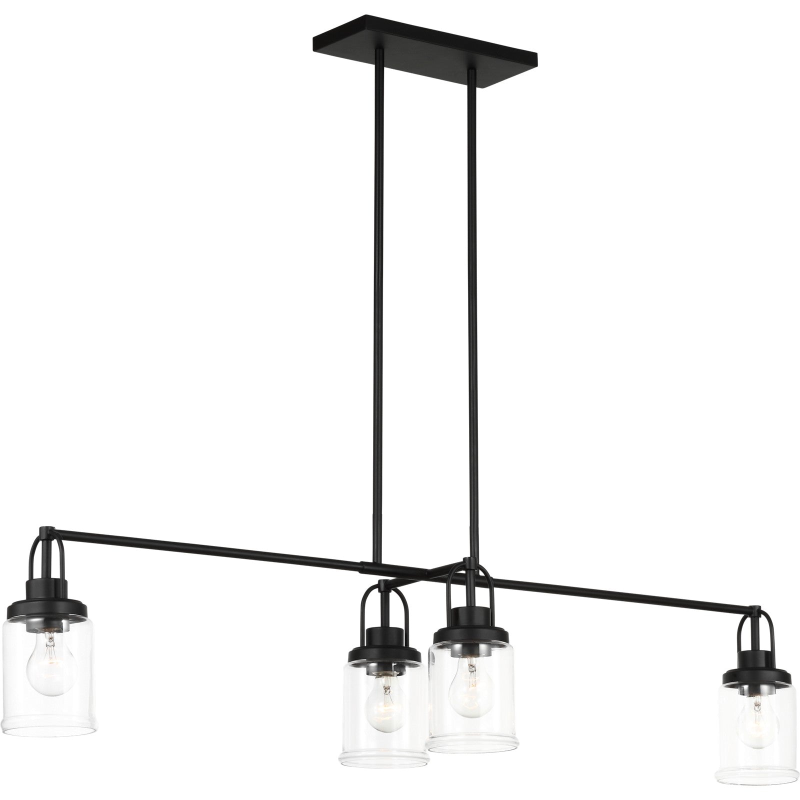Anders Four Light Chandelier in Brushed Nickel - Visual Comfort Ceiling Lights