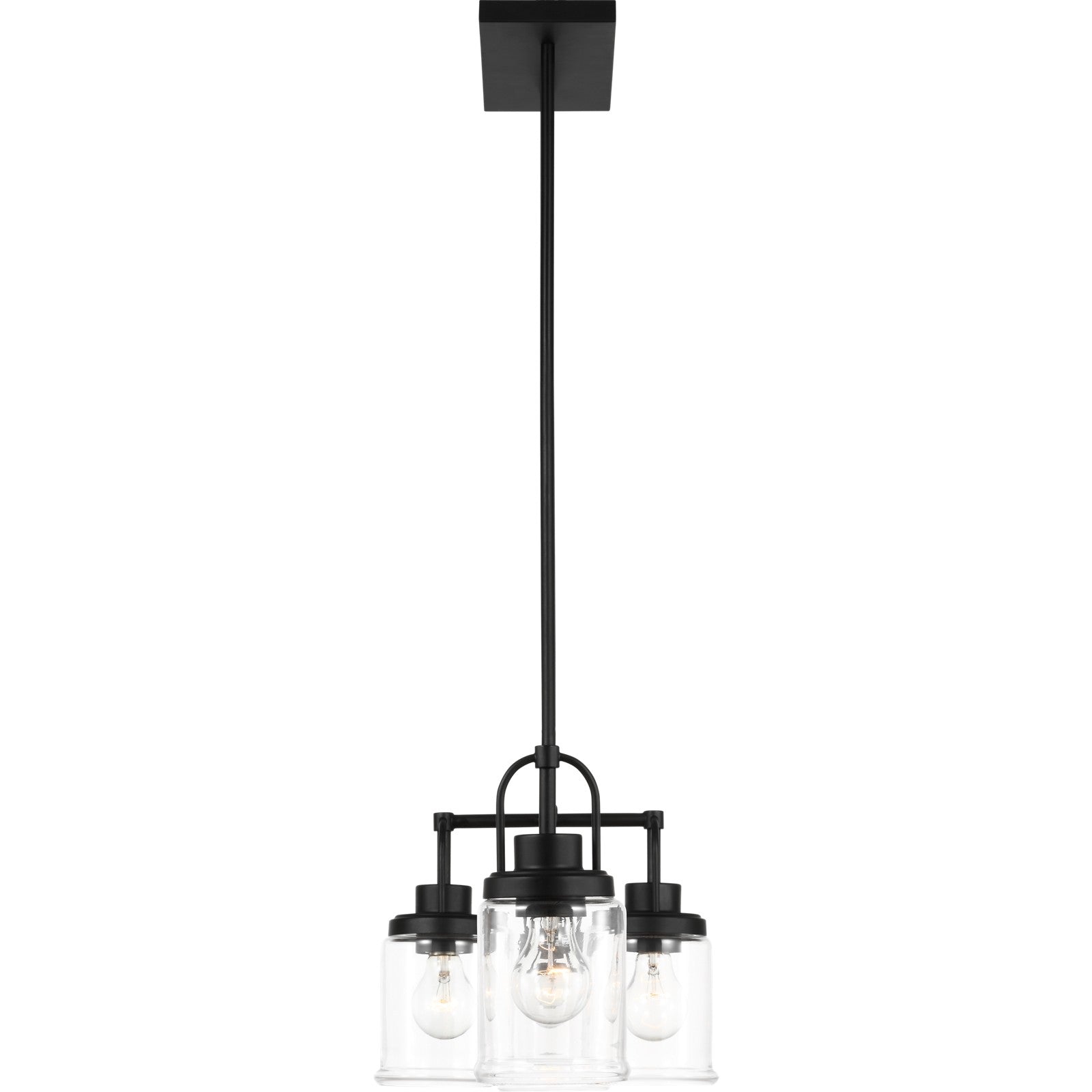 Anders Four Light Chandelier in Brushed Nickel - Visual Comfort Ceiling Lights
