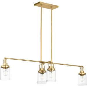 Anders Four Light Chandelier in Brushed Nickel - Visual Comfort Ceiling Lights
