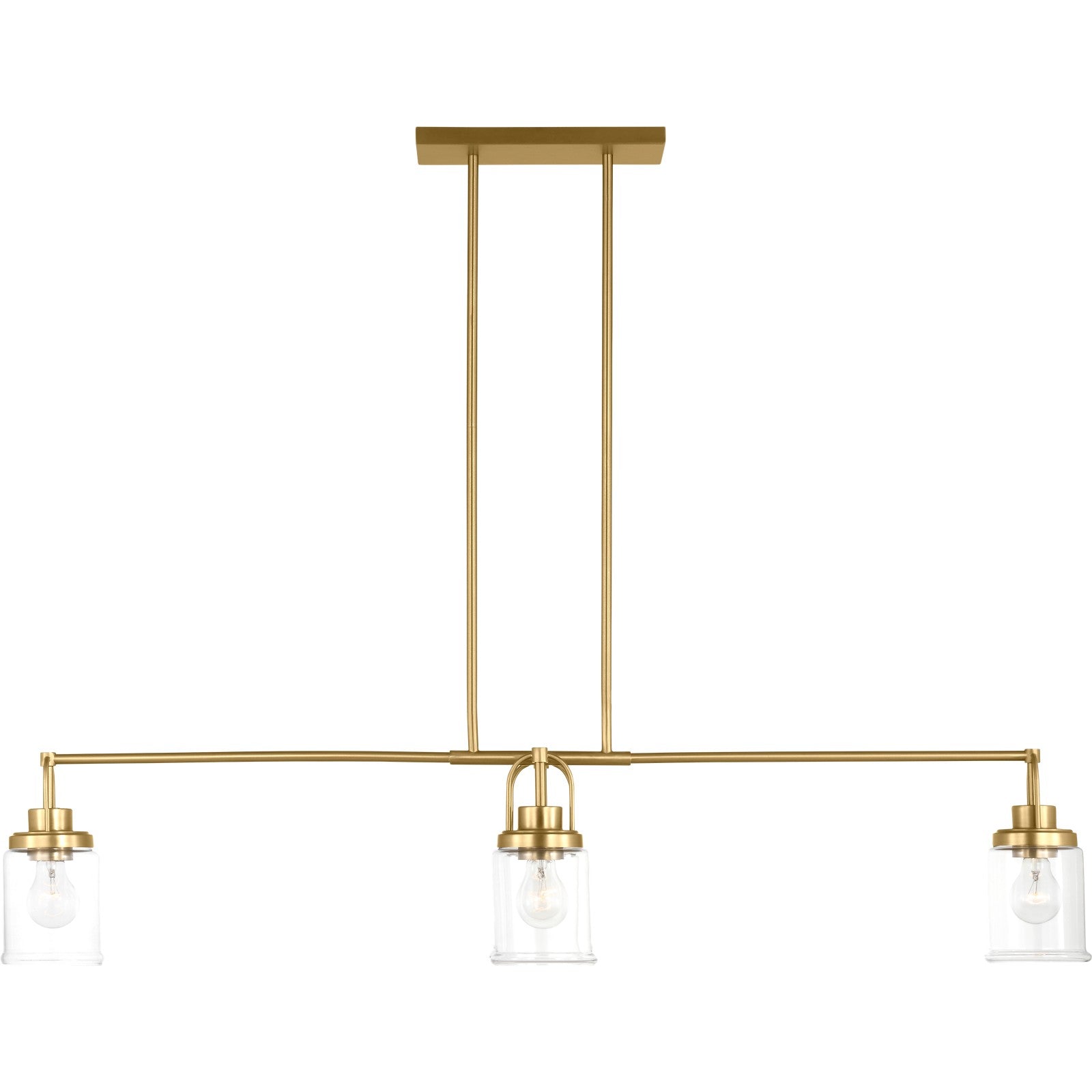 Anders Four Light Chandelier in Brushed Nickel - Visual Comfort Ceiling Lights