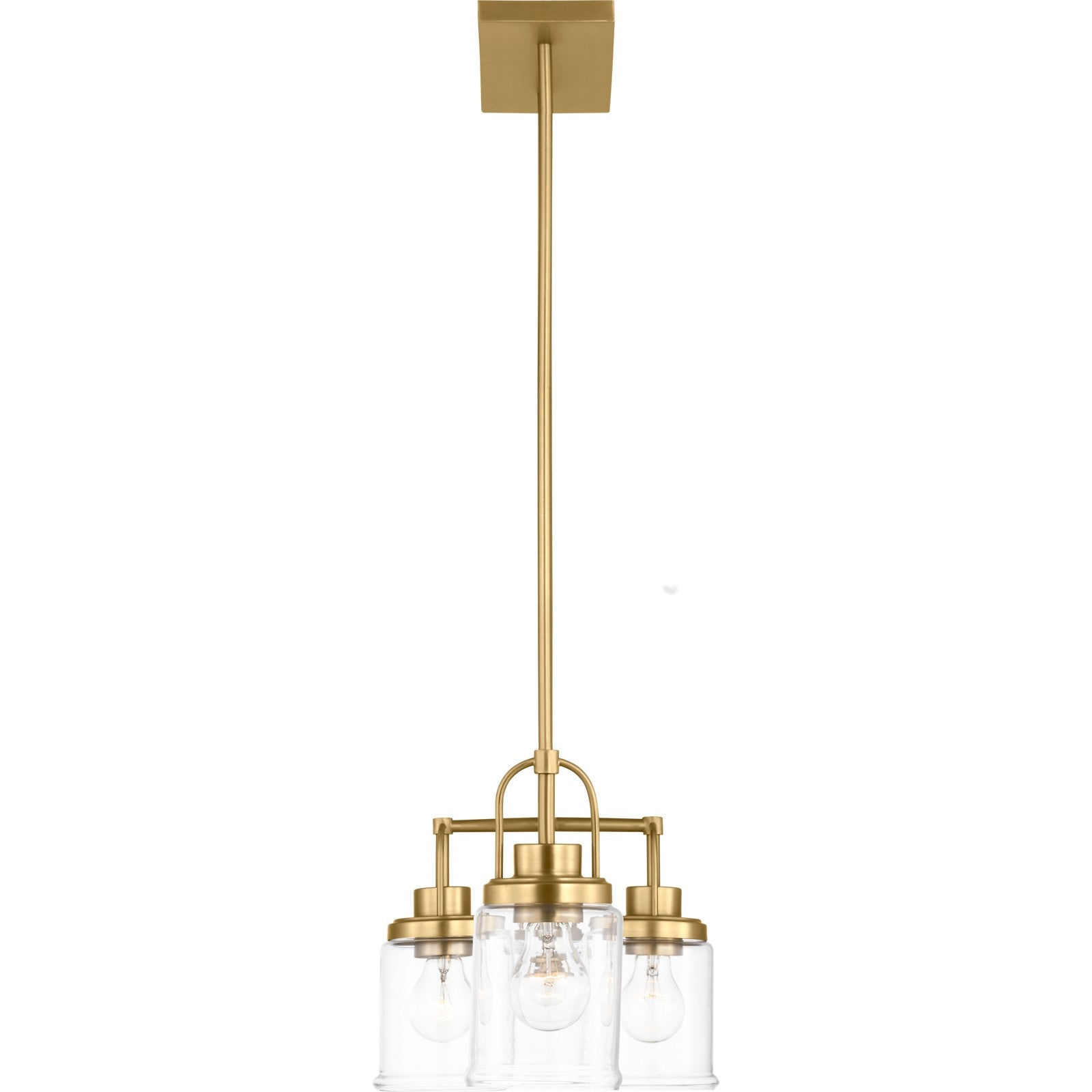 Anders Four Light Chandelier in Brushed Nickel - Visual Comfort Ceiling Lights