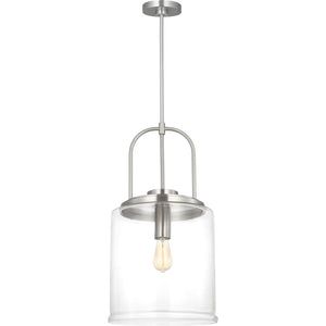 Anders Large Pendant in Brushed Nickel - Visual Comfort Ceiling Lights
